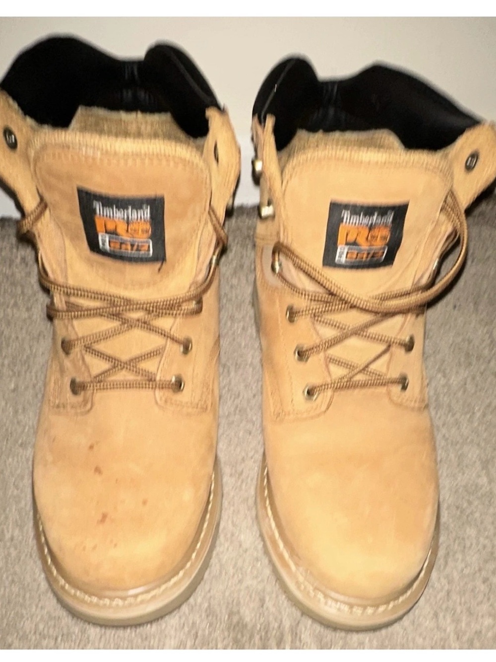 Timberland Wheat Brown Lace-Up Work Boots